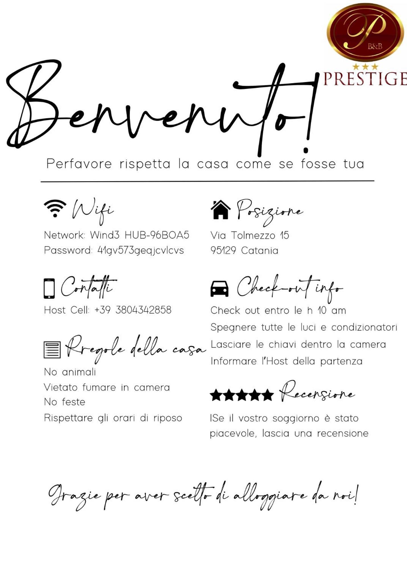 Prestige B&B Catania Ngoại thất bức ảnh